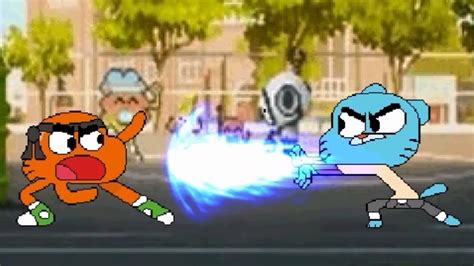 gumball and darwin fight.